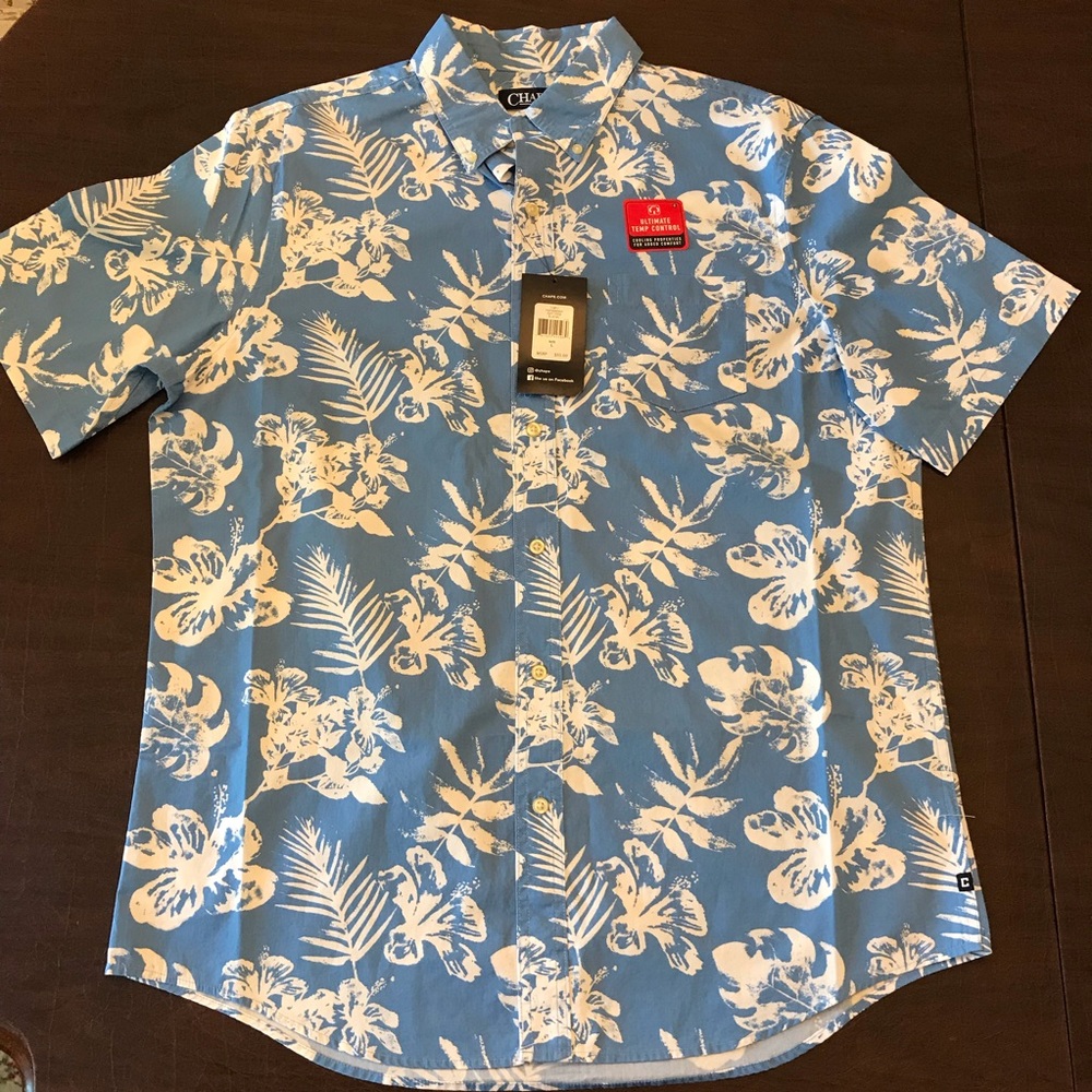 Chaps Floral Button Down